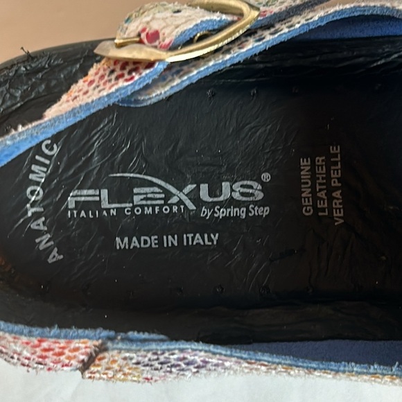 Spring step “ Flexus” Colorful Crocodile Leather Walking Sandals Women’s size 8 - Picture 4 of 11